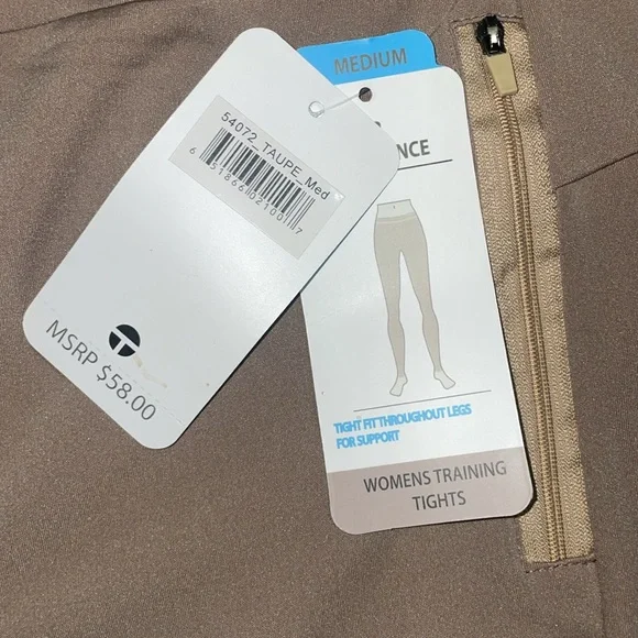 Therapy High Waisted Leggings with Slant Zipper Pockets - medium NWT - Picture 4 of 7